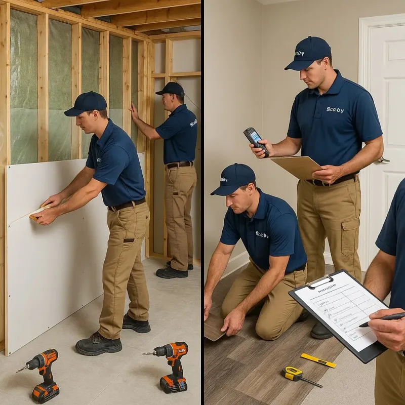 Repairs and Reconstruction process in North Patchogue, NY